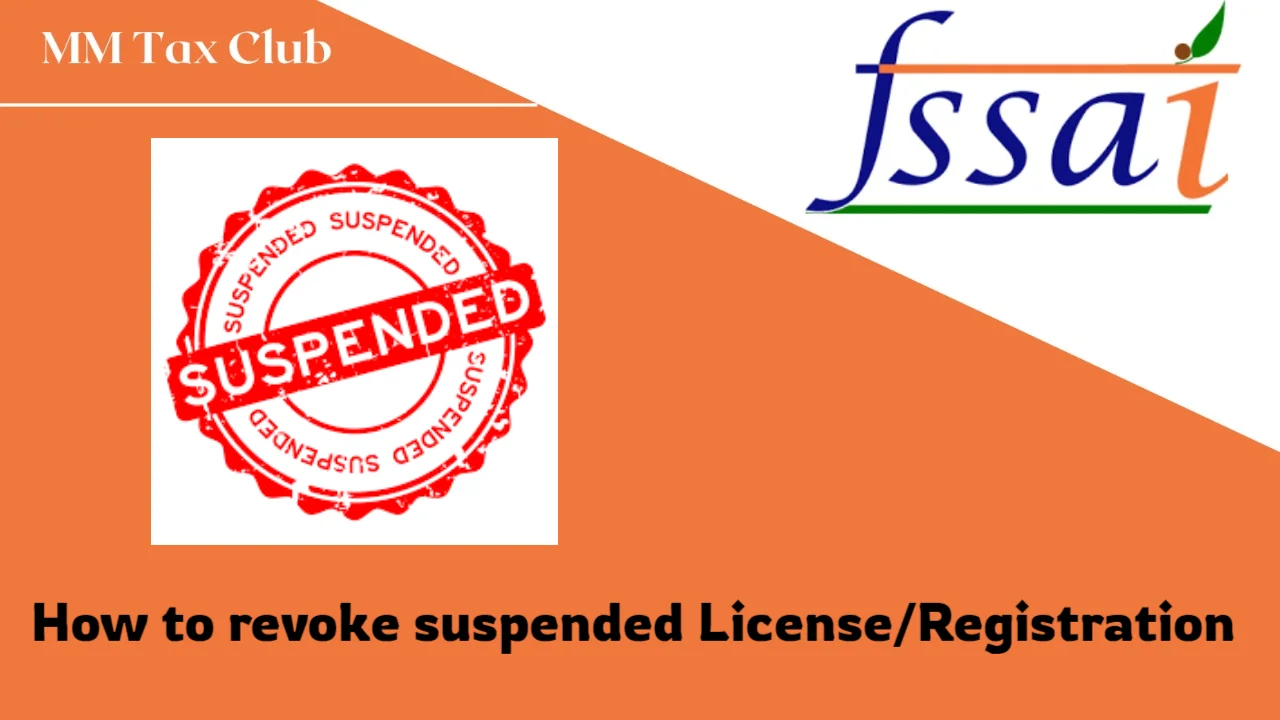How to revoke suspended License/Registration,